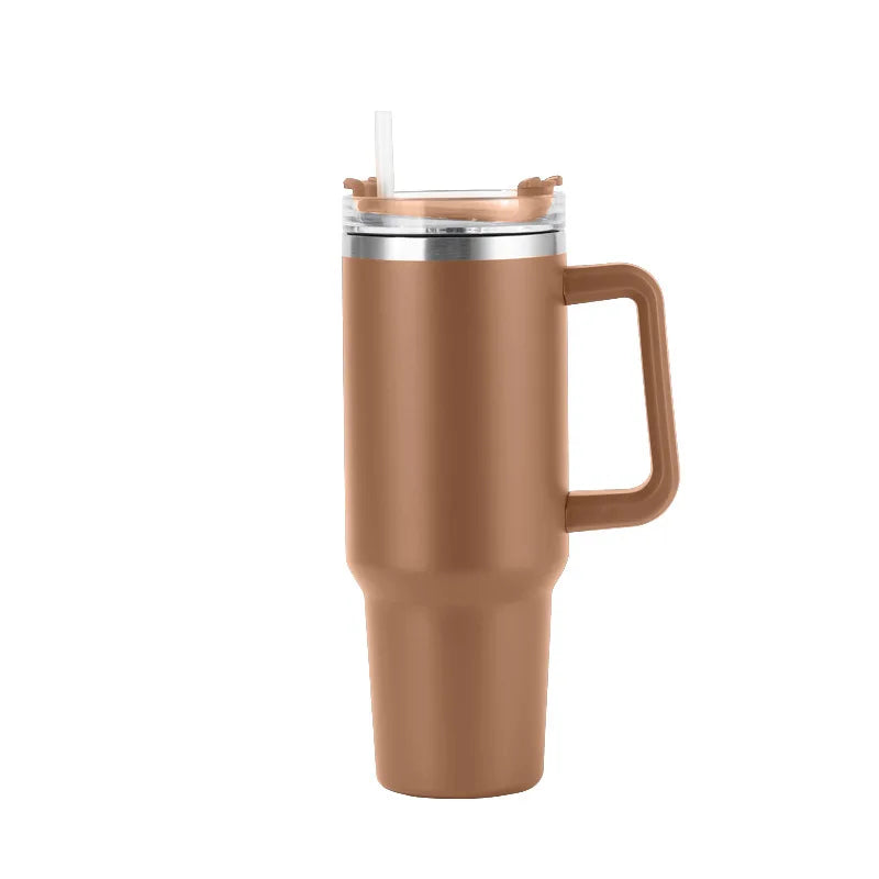 gourde isotherme poignée brune