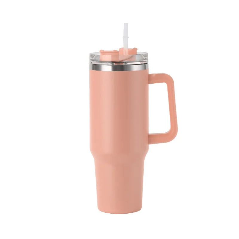 gourde isotherme poignée rose