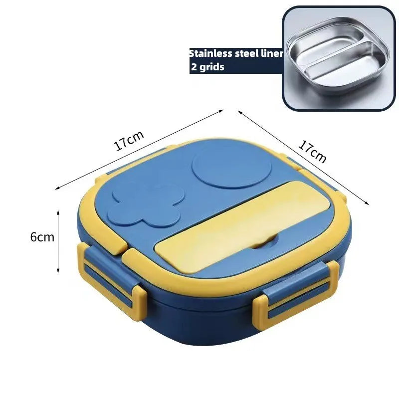 lunch box enfant bleu deux compartiment