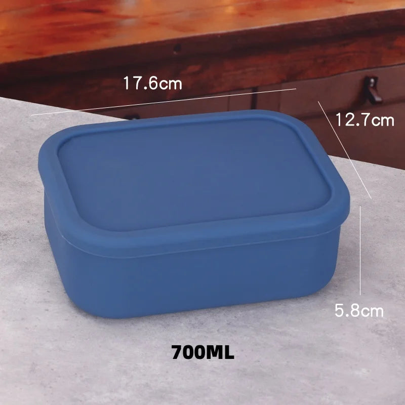 boite repas silicone bleu 700ml