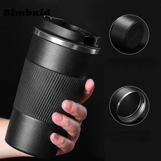  tenir une gourde isotherme tasse noir
