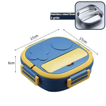 lunch box enfant bleu deux compartiment